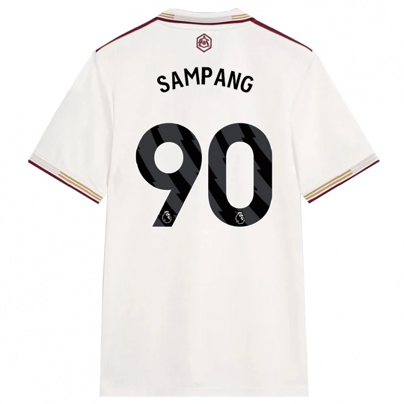 Danxen Homme Maillot Saurap Sampang #90 Blanc Cassé Bourgogne Troisieme 2025/26 T-Shirt