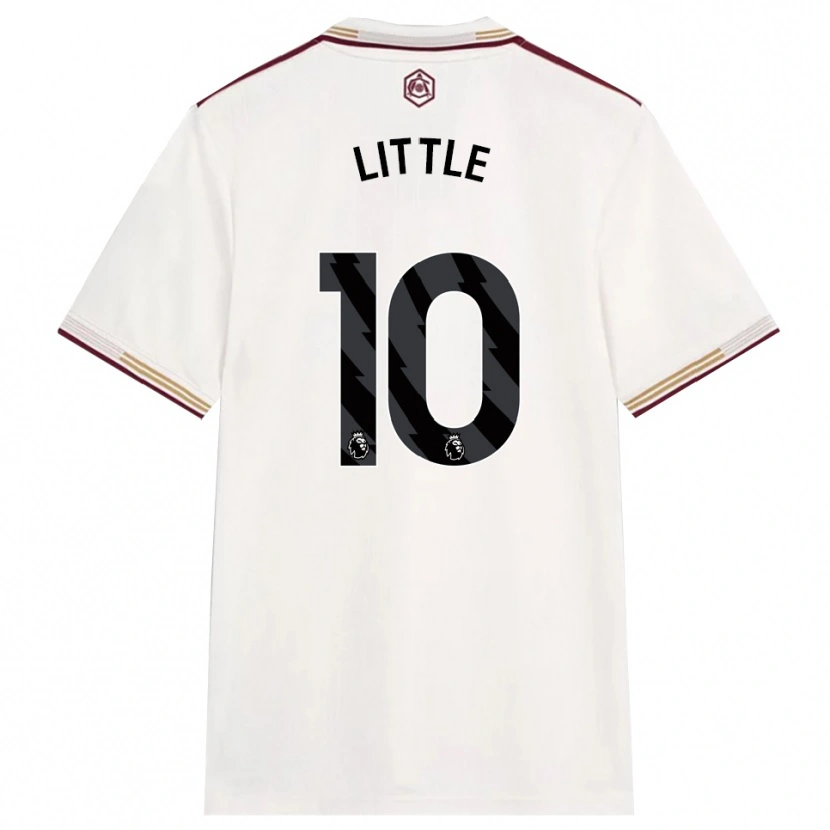 Danxen Homme Maillot Kim Little #10 Blanc Cassé Bourgogne Troisieme 2025/26 T-Shirt