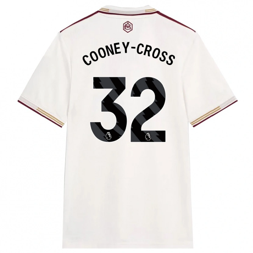 Danxen Homme Maillot Kyra Cooney-Cross #32 Blanc Cassé Bourgogne Troisieme 2025/26 T-Shirt