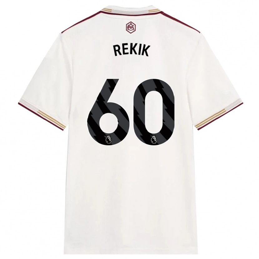 Danxen Homme Maillot Omar Rekik #60 Blanc Cassé Bourgogne Troisieme 2025/26 T-Shirt