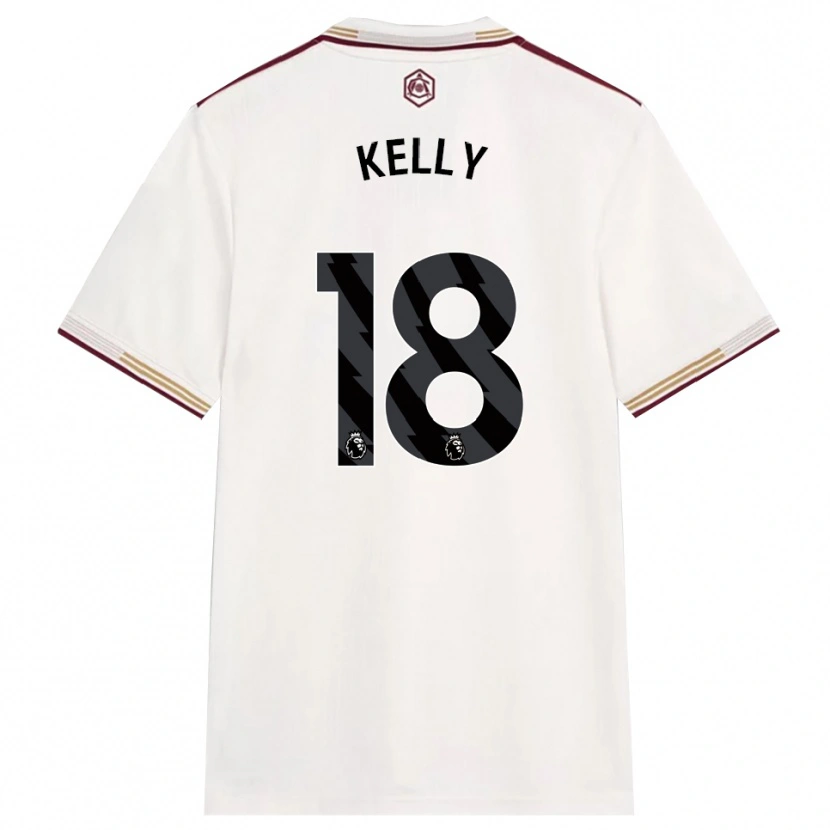 Danxen Homme Maillot Chloe Kelly #18 Blanc Cassé Bourgogne Troisieme 2025/26 T-Shirt