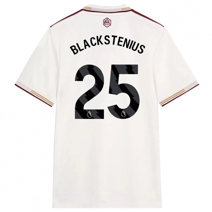 Danxen Homme Maillot Stina Blackstenius #25 Blanc Cassé Bourgogne Troisieme 2025/26 T-Shirt