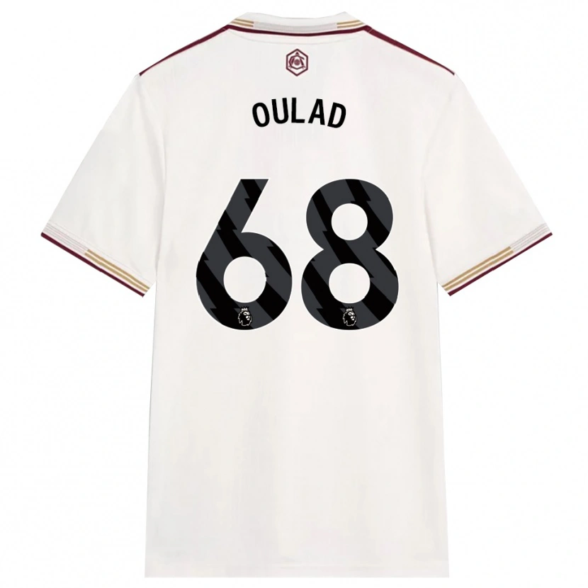 Danxen Homme Maillot Salah-Eddine Oulad M'hand #68 Blanc Cassé Bourgogne Troisieme 2025/26 T-Shirt