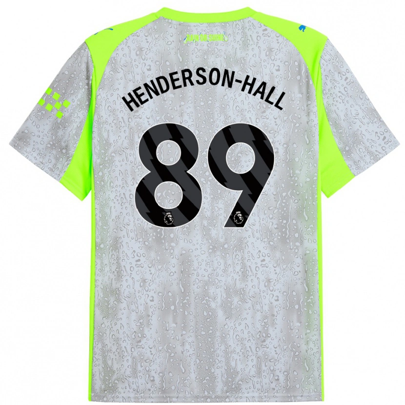 Danxen Homme Maillot Matty Henderson-Hall #89 Gris Jaune Troisieme 2025/26 T-Shirt