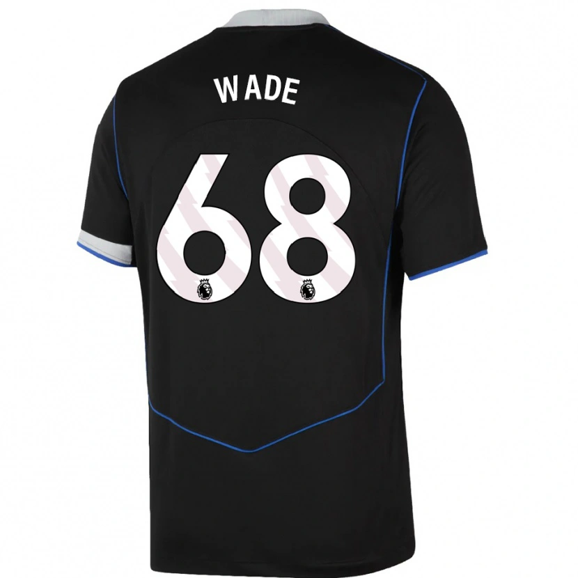 Danxen Homme Maillot Shaun Wade #68 Noir Bleu Argent Troisieme 2025/26 T-Shirt