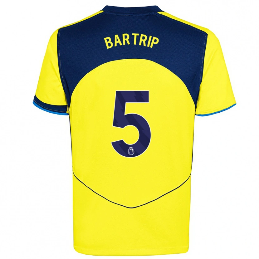 Danxen Homme Maillot Molly Bartrip #5 Jaune Marine Troisieme 2025/26 T-Shirt