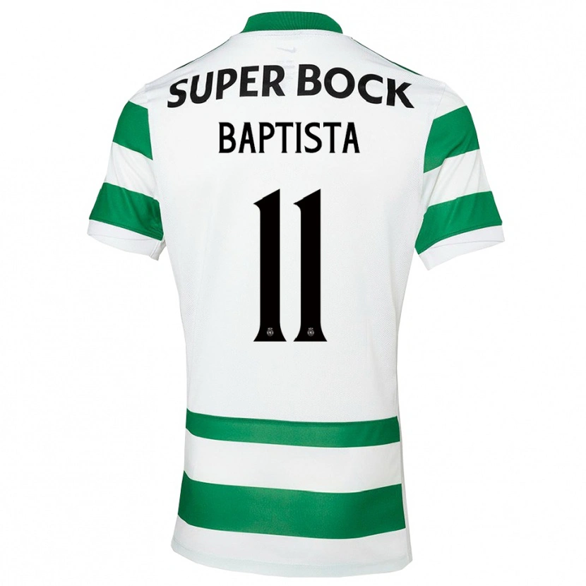 Danxen Femme Maillot Brandão Baptista #11 Vert Blanc Tenues Domicile 2025/26 T-Shirt