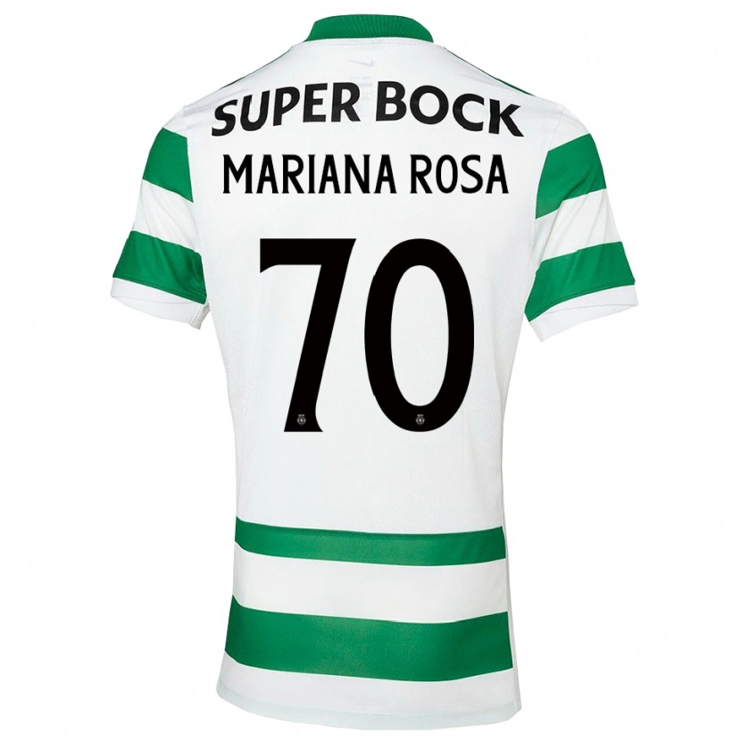 Danxen Femme Maillot Mariana Silva Pinto Vilaça Da Rosa #70 Vert Blanc Tenues Domicile 2025/26 T-Shirt