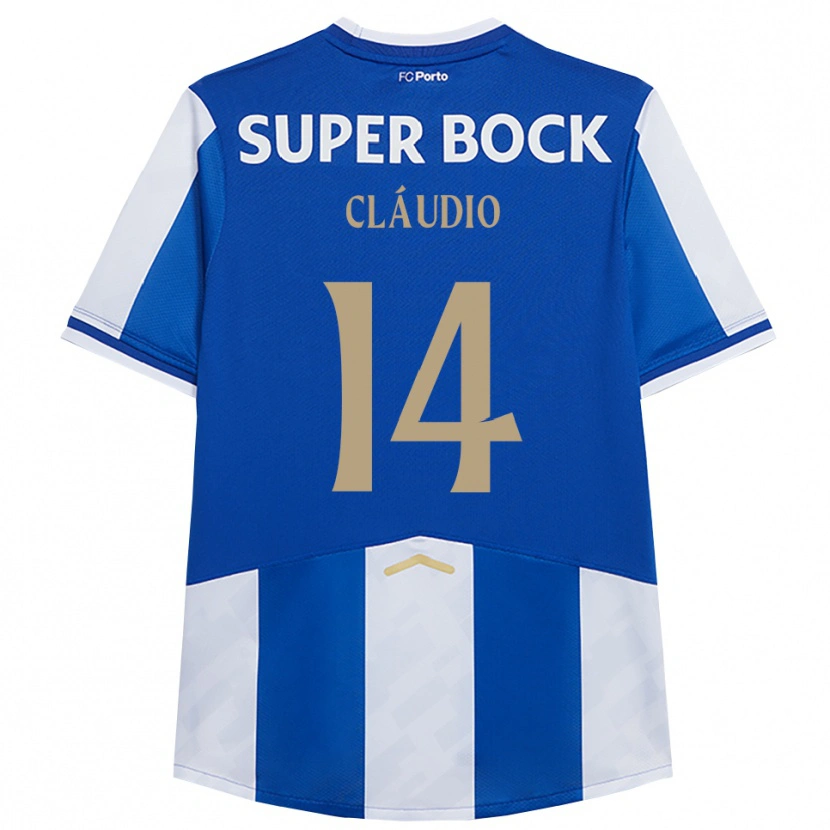 Danxen Femme Maillot Cláudio Ramos #14 Bleu Blanc Tenues Domicile 2025/26 T-Shirt