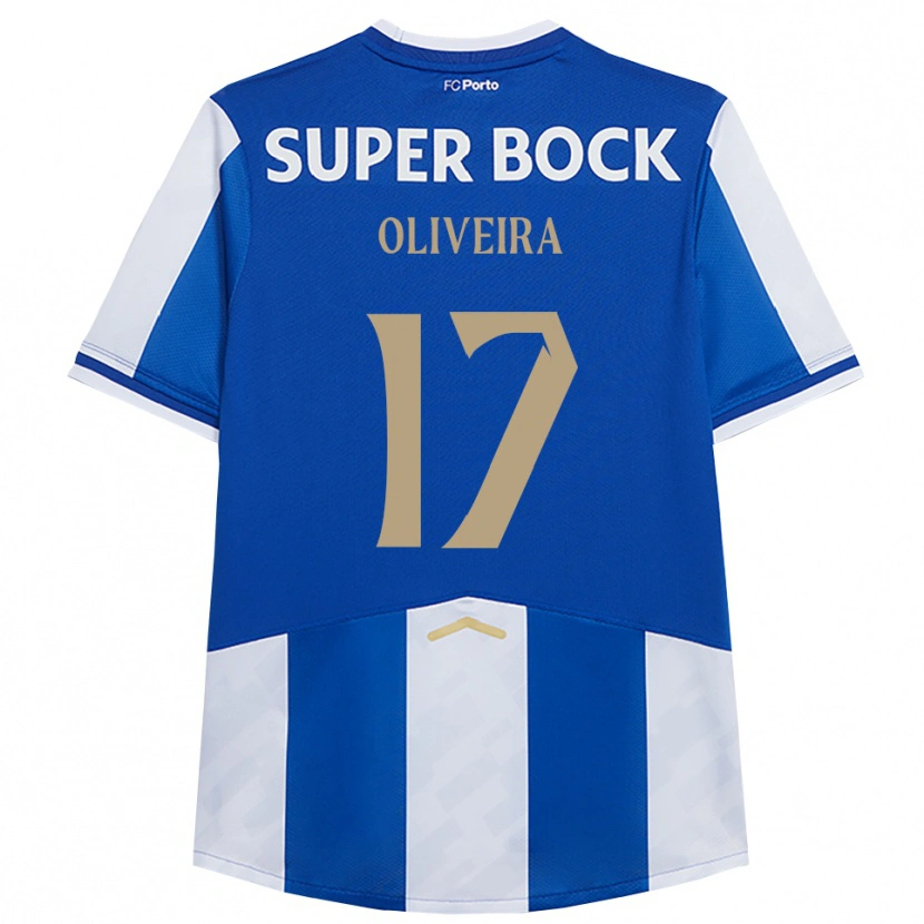 Danxen Femme Maillot Inês Oliveira #17 Bleu Blanc Tenues Domicile 2025/26 T-Shirt
