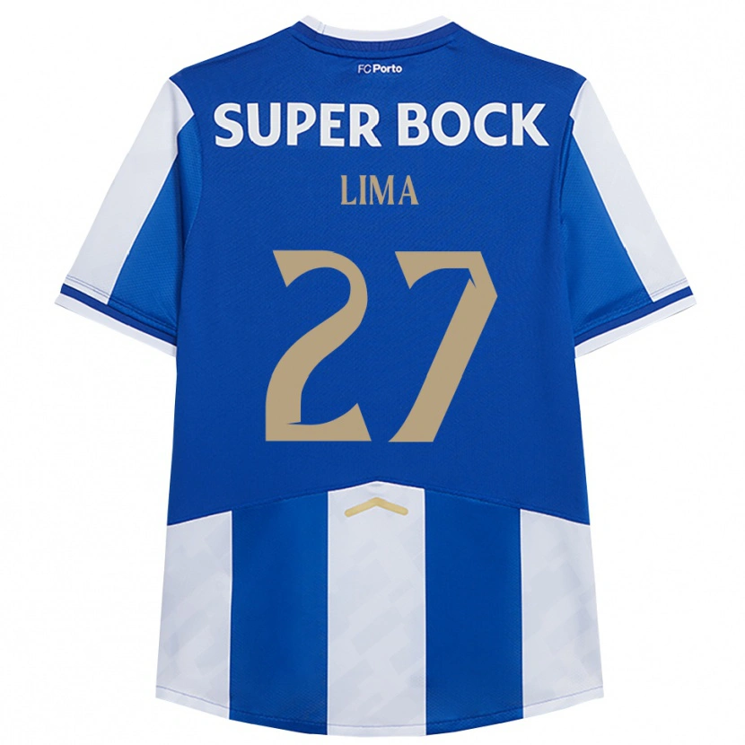 Danxen Femme Maillot Cláudia Lima #27 Bleu Blanc Tenues Domicile 2025/26 T-Shirt