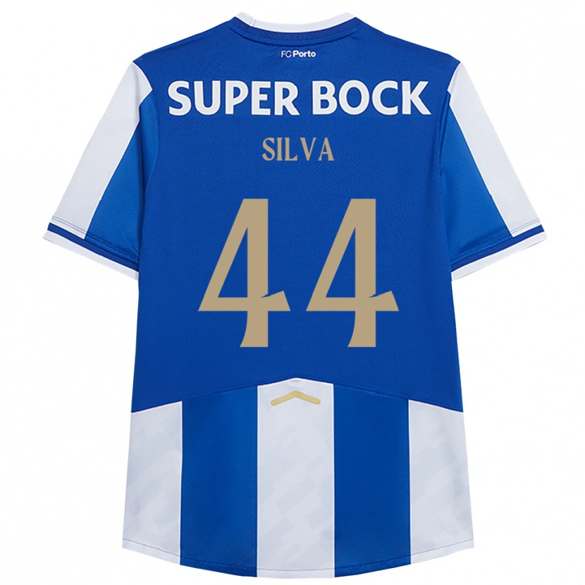 Danxen Femme Maillot Felipe Silva #44 Bleu Blanc Tenues Domicile 2025/26 T-Shirt