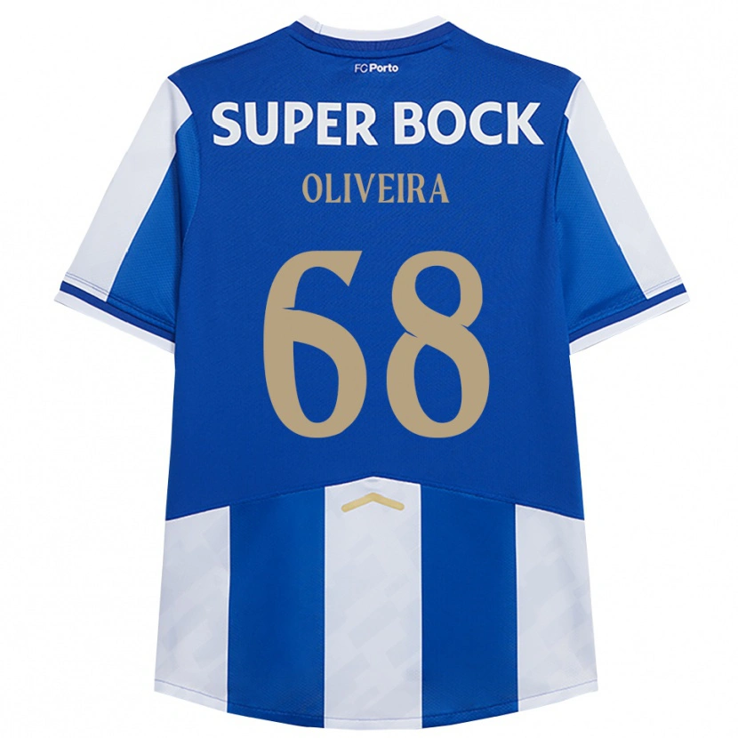 Danxen Femme Maillot André Oliveira #68 Bleu Blanc Tenues Domicile 2025/26 T-Shirt