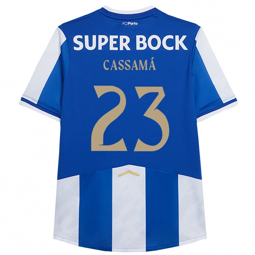 Danxen Femme Maillot Abdu Cassamá #23 Bleu Blanc Tenues Domicile 2025/26 T-Shirt