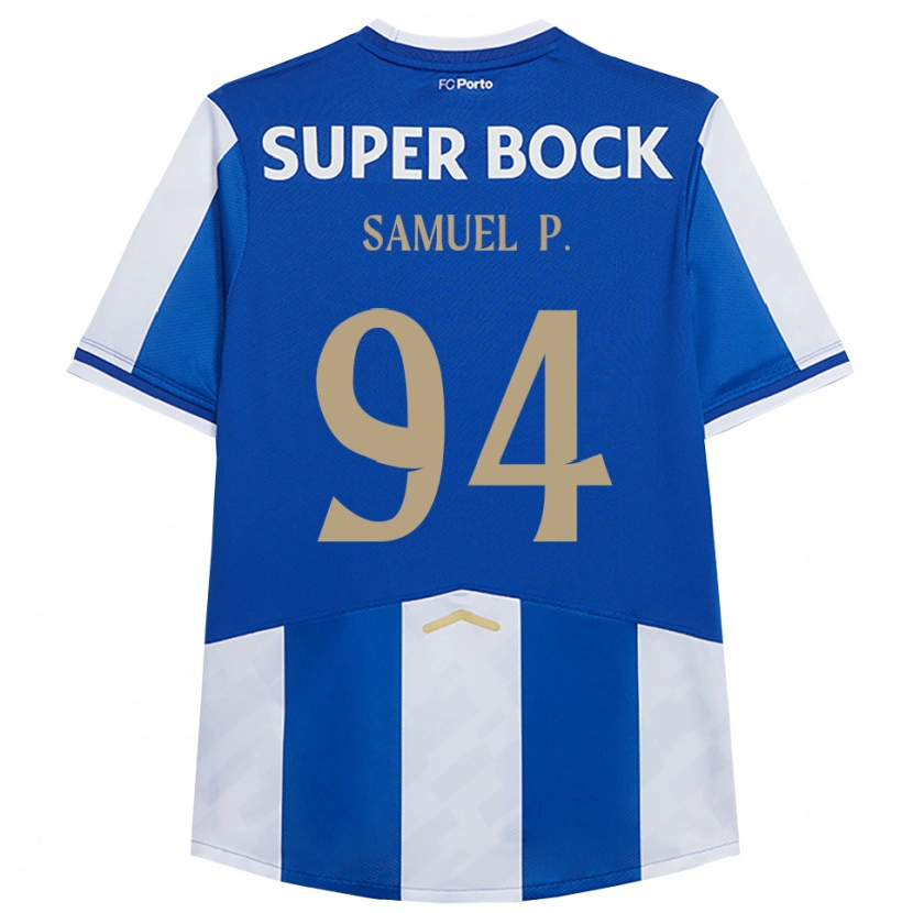 Danxen Femme Maillot Samuel #94 Bleu Blanc Tenues Domicile 2025/26 T-Shirt