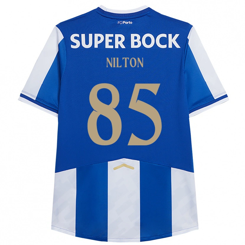 Danxen Femme Maillot Nilton #85 Bleu Blanc Tenues Domicile 2025/26 T-Shirt