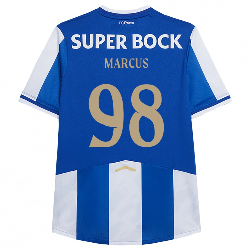 Danxen Femme Maillot Abraham Marcus #98 Bleu Blanc Tenues Domicile 2025/26 T-Shirt