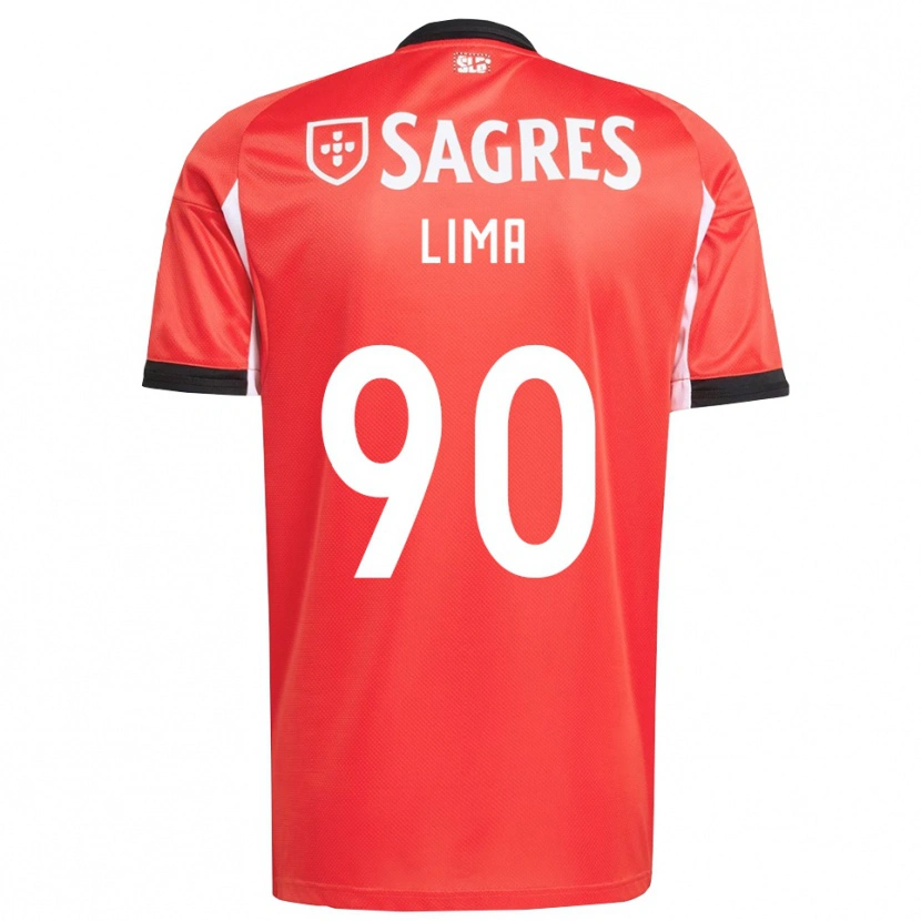 Danxen Femme Maillot Ivan Lima #90 Rouge Blanc Tenues Domicile 2025/26 T-Shirt