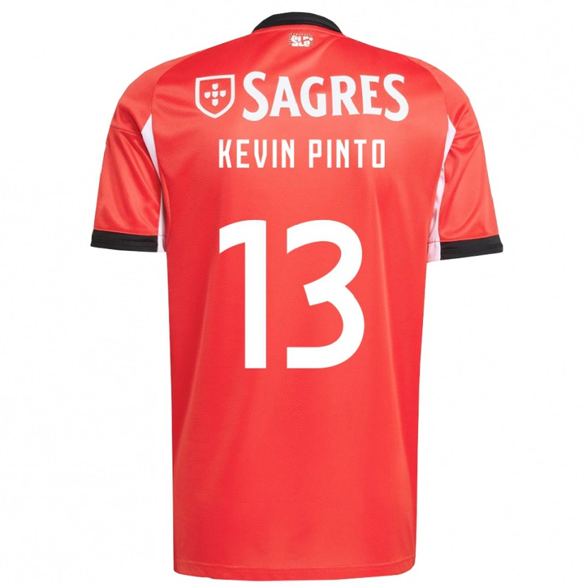 Danxen Femme Maillot Kevin Pinto #13 Rouge Blanc Tenues Domicile 2025/26 T-Shirt
