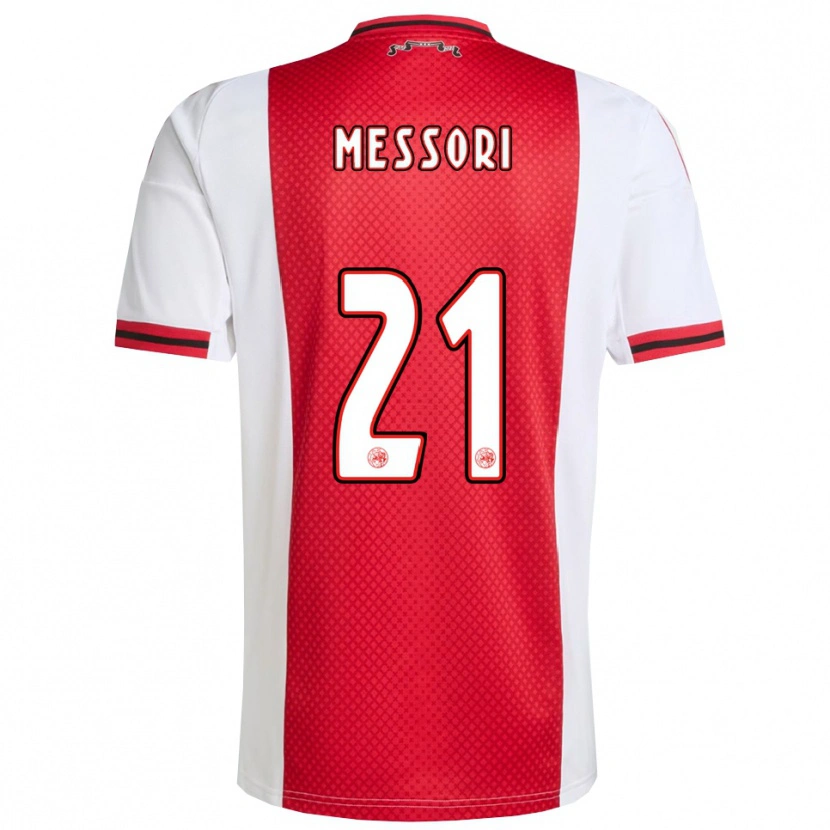 Danxen Femme Maillot Luca Messori #21 Rouge Blanc Tenues Domicile 2025/26 T-Shirt