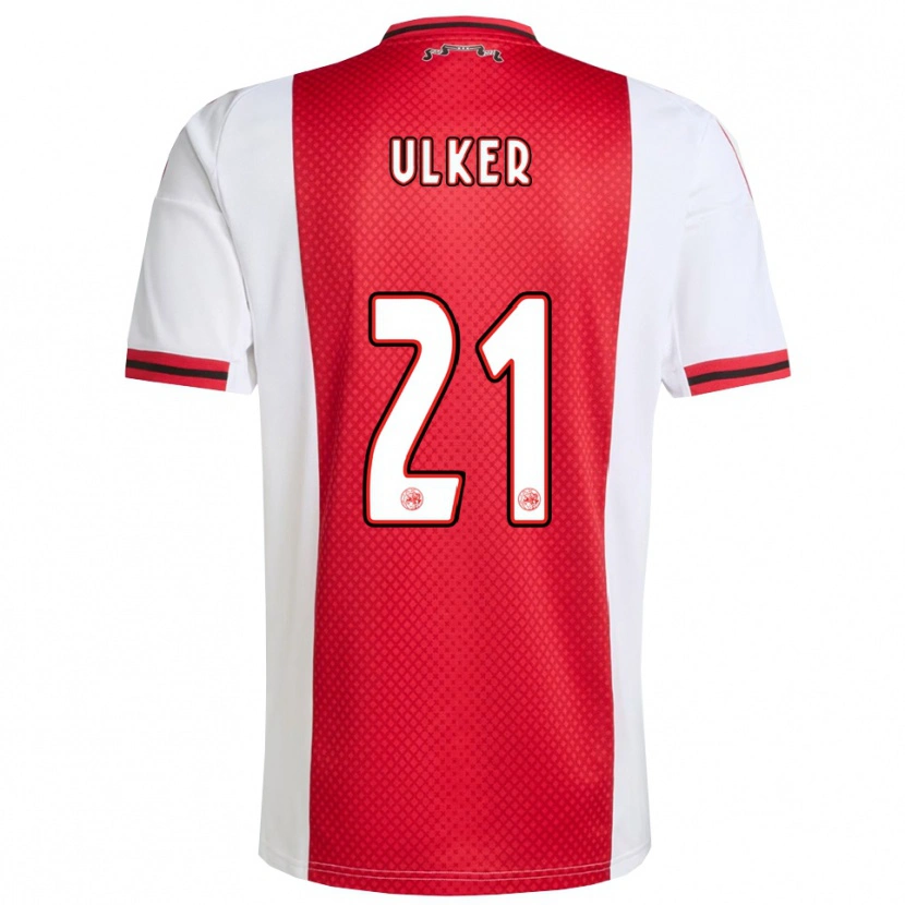 Danxen Femme Maillot Ufuk Ulker #21 Rouge Blanc Tenues Domicile 2025/26 T-Shirt