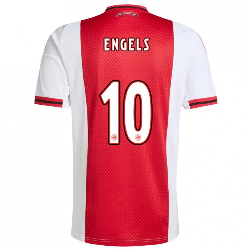 Danxen Femme Maillot Chip Engels #10 Rouge Blanc Tenues Domicile 2025/26 T-Shirt