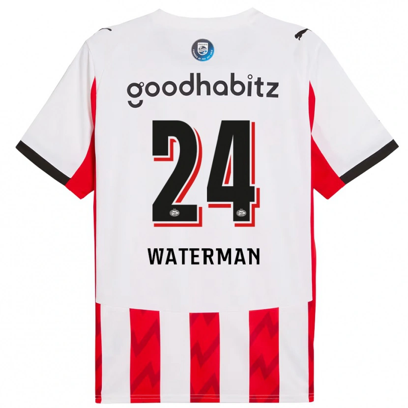Danxen Femme Maillot Boy Waterman #24 Rouge Blanc Tenues Domicile 2025/26 T-Shirt