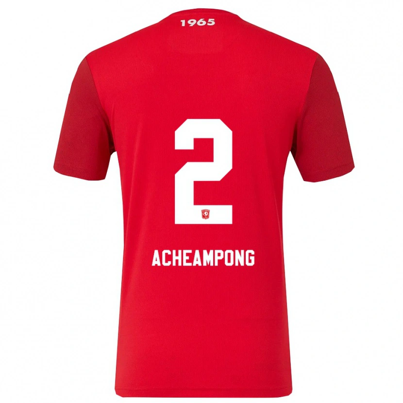 Danxen Femme Maillot Sage Acheampong #2 Rouge Blanc Tenues Domicile 2025/26 T-Shirt