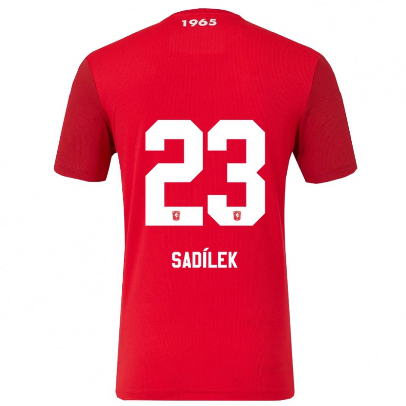 Danxen Femme Maillot Michal Sadilek #23 Rouge Blanc Tenues Domicile 2025/26 T-Shirt