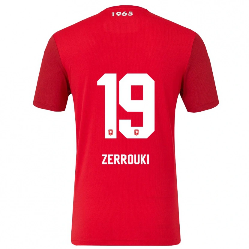 Danxen Femme Maillot Ramiz Zerrouki #19 Rouge Blanc Tenues Domicile 2025/26 T-Shirt