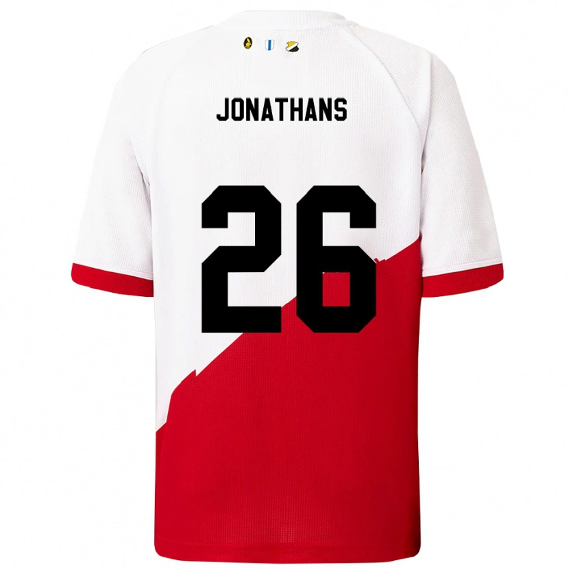 Danxen Femme Maillot Miliano Jonathans #26 Blanc Rouge Tenues Domicile 2025/26 T-Shirt