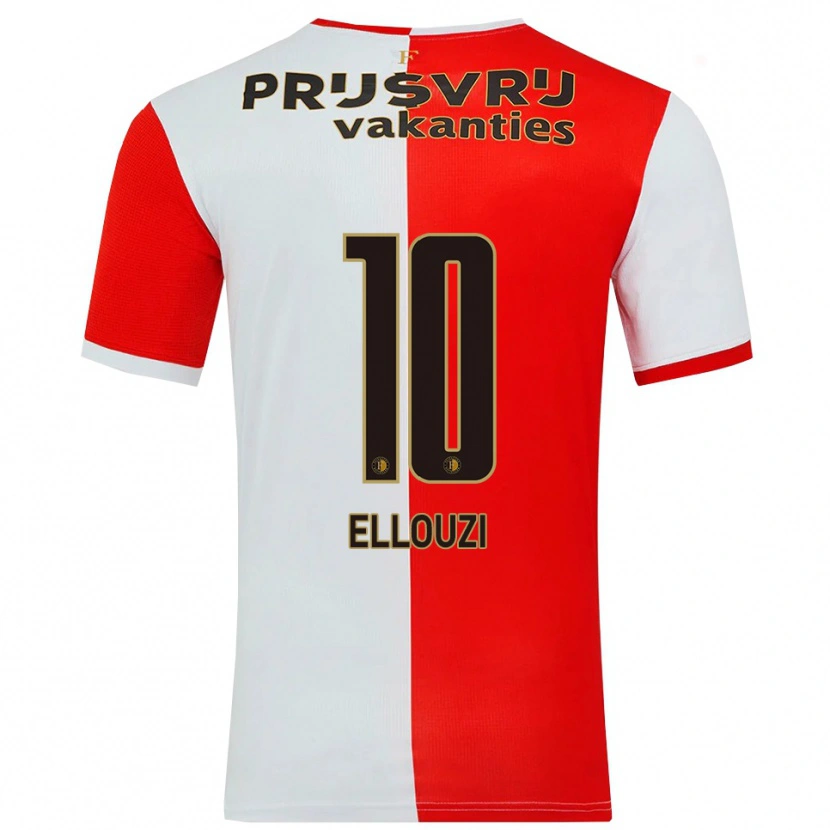 Danxen Femme Maillot Sabrine Ellouzi #10 Rouge Blanc Tenues Domicile 2025/26 T-Shirt