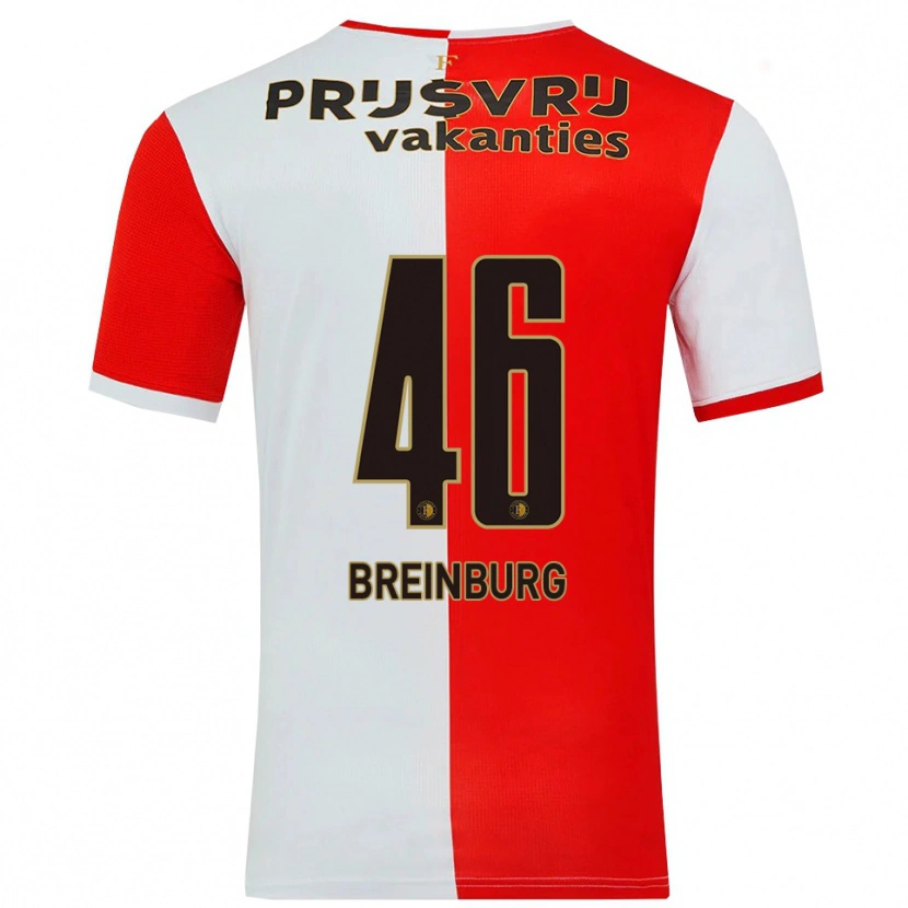 Danxen Femme Maillot Rainey Breinburg #46 Rouge Blanc Tenues Domicile 2025/26 T-Shirt