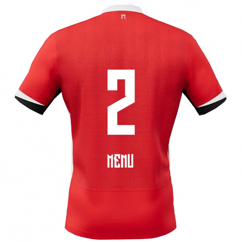 Danxen Femme Maillot Mathijs Menu #2 Rouge Blanc Tenues Domicile 2025/26 T-Shirt