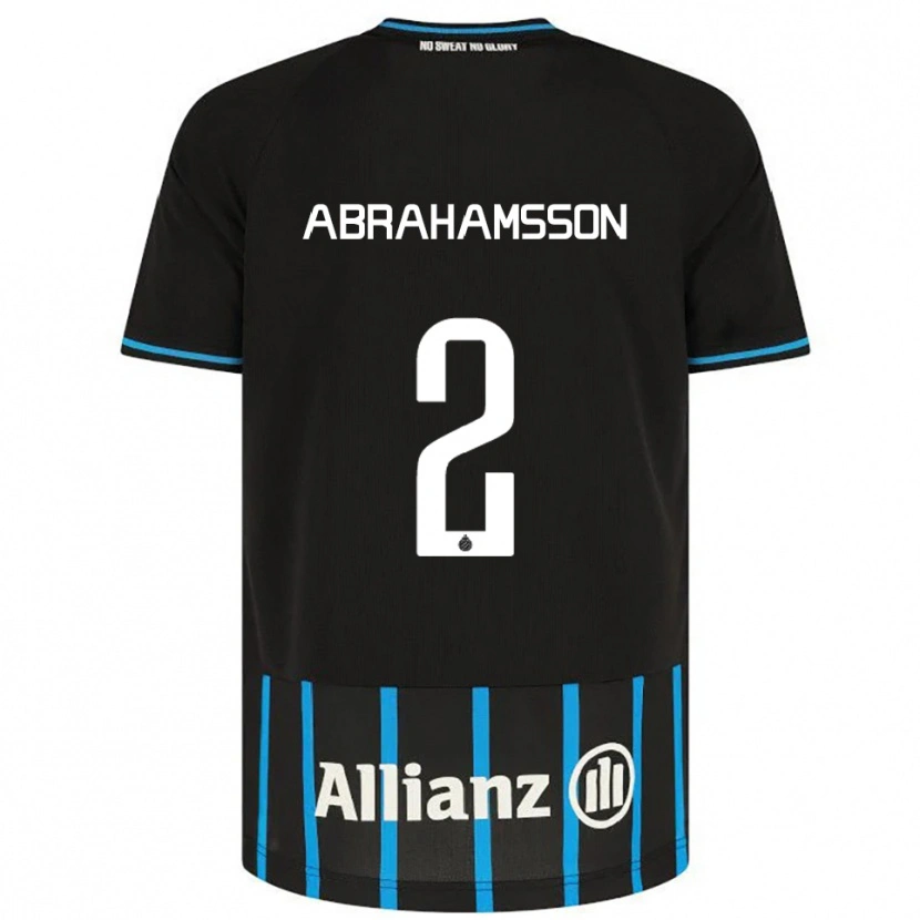 Danxen Femme Maillot Sejde Abrahamsson #2 Noir Bleu Tenues Domicile 2025/26 T-Shirt