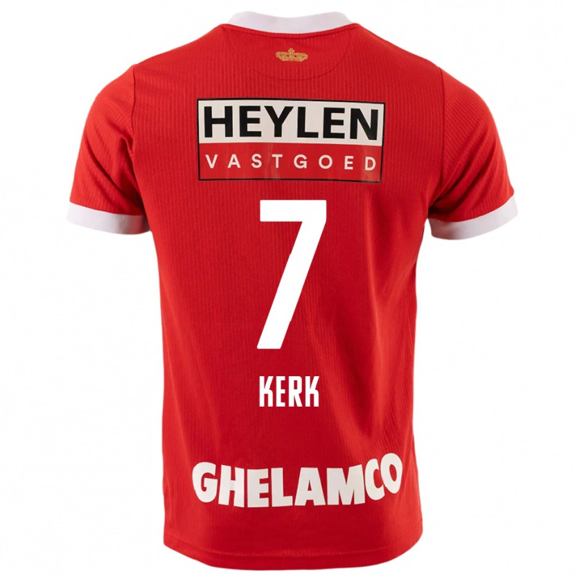 Danxen Femme Maillot Gyrano Kerk #7 Rouge Blanc Tenues Domicile 2025/26 T-Shirt