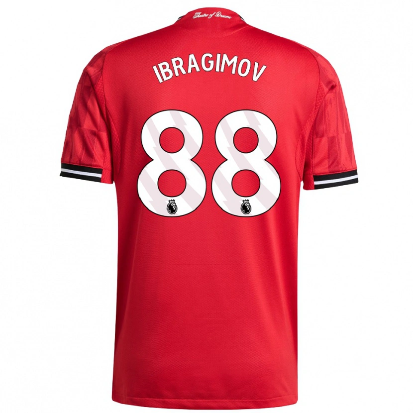 Danxen Femme Maillot Amir Ibragimov #88 Rouge Noir Blanc Tenues Domicile 2025/26 T-Shirt