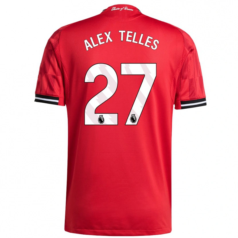 Danxen Femme Maillot Alex Nicolao Telles #27 Rouge Noir Blanc Tenues Domicile 2025/26 T-Shirt