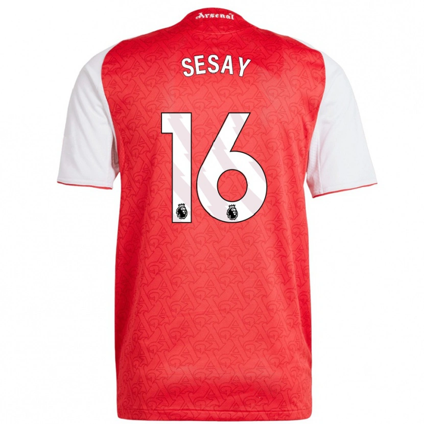Danxen Femme Maillot Joshua Sesay #16 Rouge Blanc Tenues Domicile 2025/26 T-Shirt