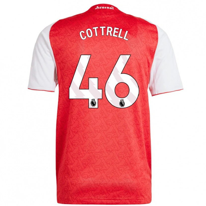 Danxen Femme Maillot Ben Cottrell #46 Rouge Blanc Tenues Domicile 2025/26 T-Shirt