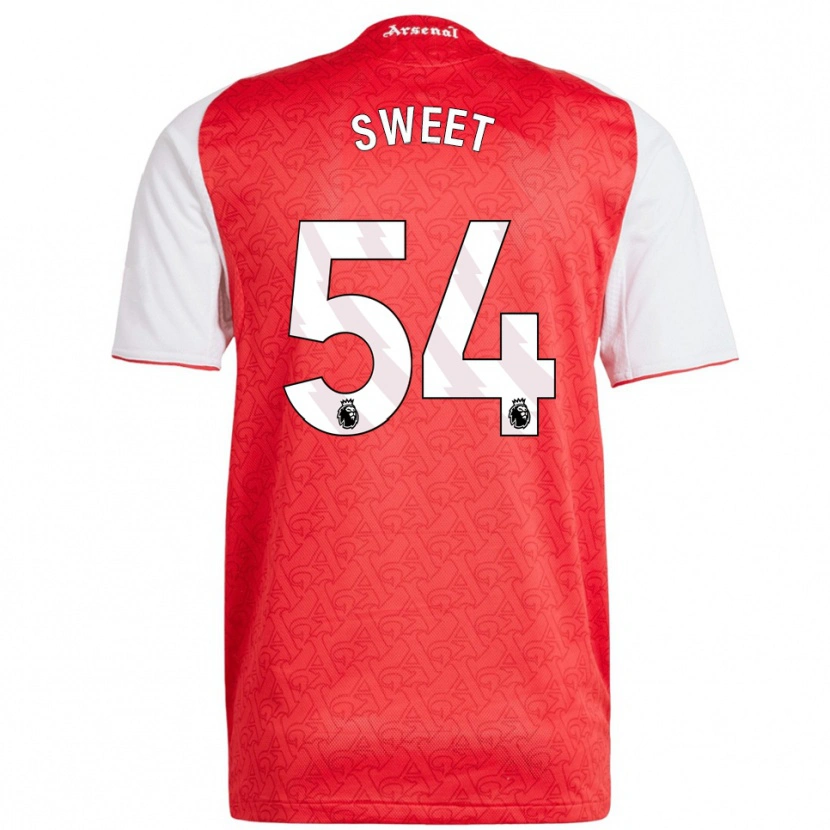 Danxen Femme Maillot William Sweet #54 Rouge Blanc Tenues Domicile 2025/26 T-Shirt