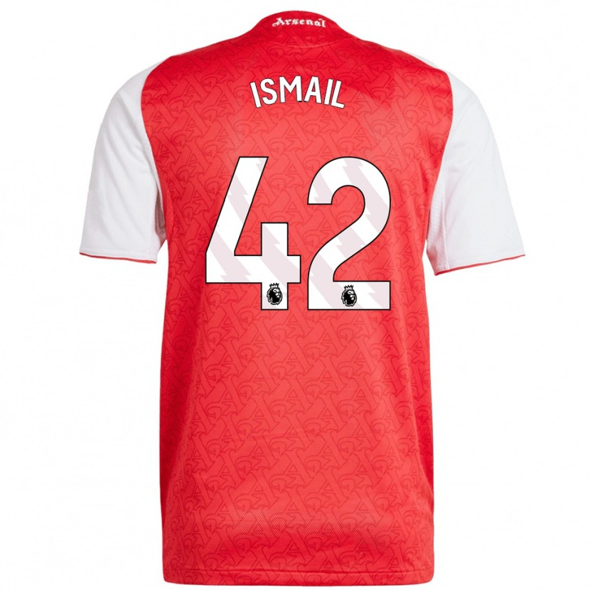 Danxen Femme Maillot Cam'ron Ismail #42 Rouge Blanc Tenues Domicile 2025/26 T-Shirt