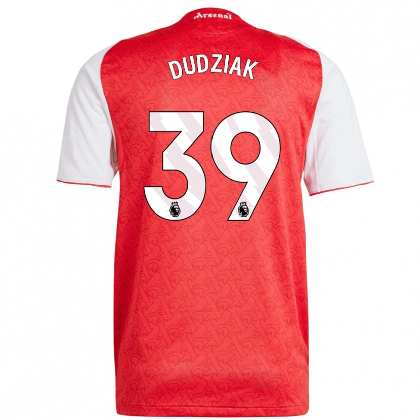 Danxen Femme Maillot Harrison Dudziak #39 Rouge Blanc Tenues Domicile 2025/26 T-Shirt