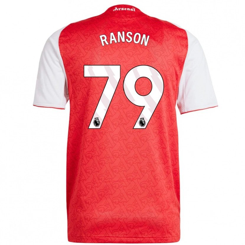 Danxen Femme Maillot Khari Ranson #79 Rouge Blanc Tenues Domicile 2025/26 T-Shirt