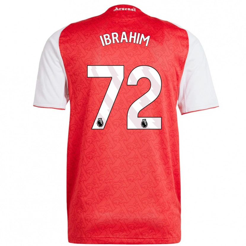 Danxen Femme Maillot Ife Ibrahim #72 Rouge Blanc Tenues Domicile 2025/26 T-Shirt
