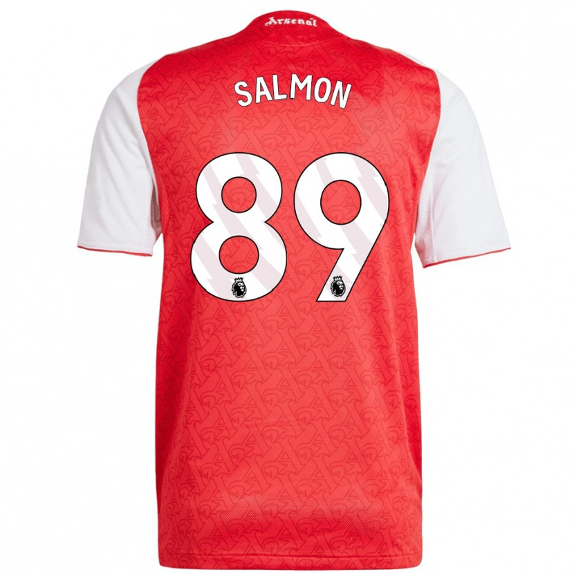 Danxen Femme Maillot Marli Salmon #89 Rouge Blanc Tenues Domicile 2025/26 T-Shirt