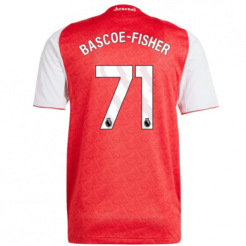 Danxen Femme Maillot Jakai Bascoe-Fisher #71 Rouge Blanc Tenues Domicile 2025/26 T-Shirt