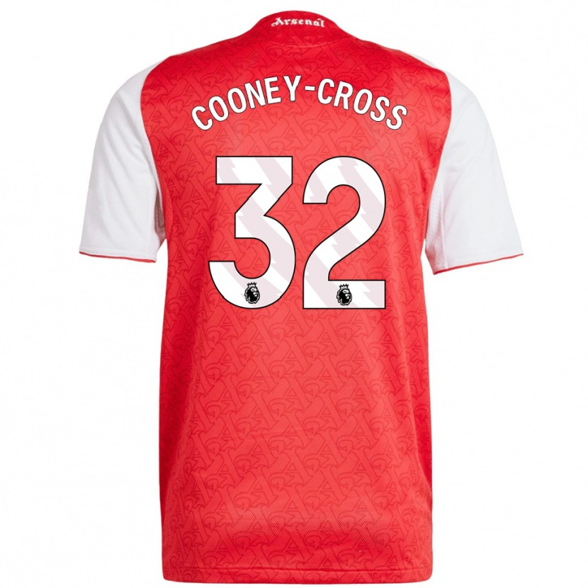 Danxen Femme Maillot Kyra Cooney-Cross #32 Rouge Blanc Tenues Domicile 2025/26 T-Shirt