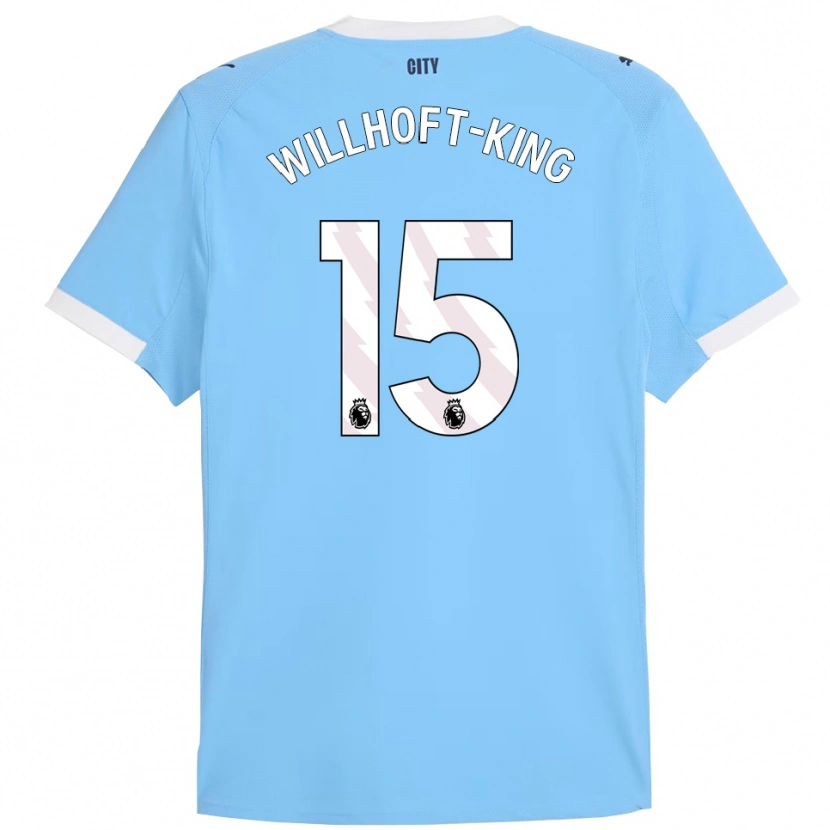 Danxen Femme Maillot Han Willhoft-King #15 Bleu Ciel Blanc Tenues Domicile 2025/26 T-Shirt