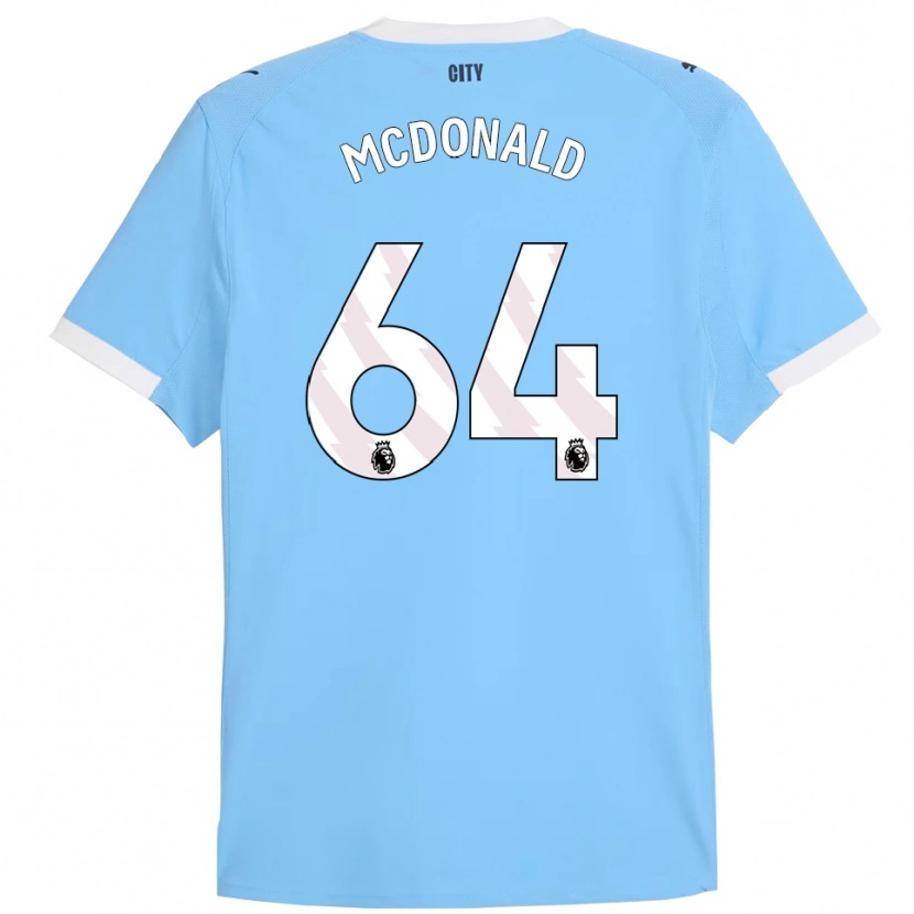 Danxen Femme Maillot Rowan Mcdonald #64 Bleu Ciel Blanc Tenues Domicile 2025/26 T-Shirt